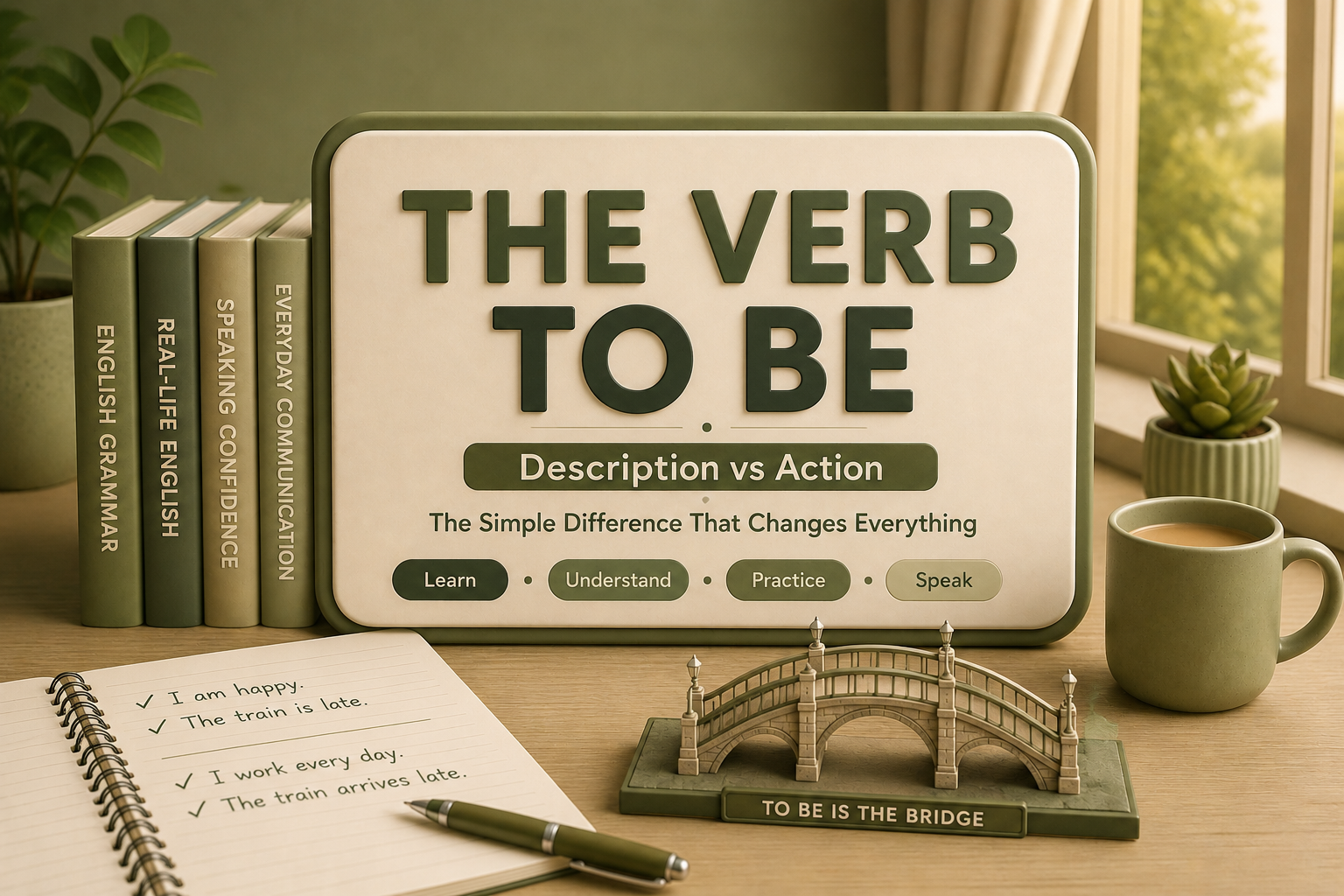 The Verb To Be lesson cover